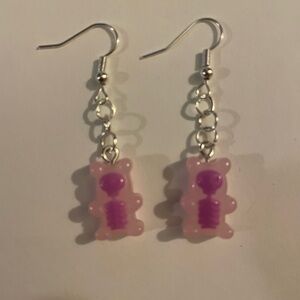Pink Gummy Bear Earrings